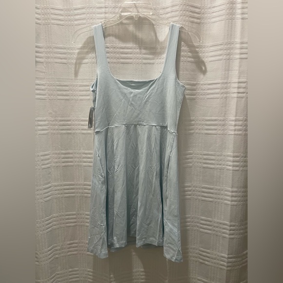 Beyond yoga charmed mini dress size small light blue pockets - Picture 5 of 9